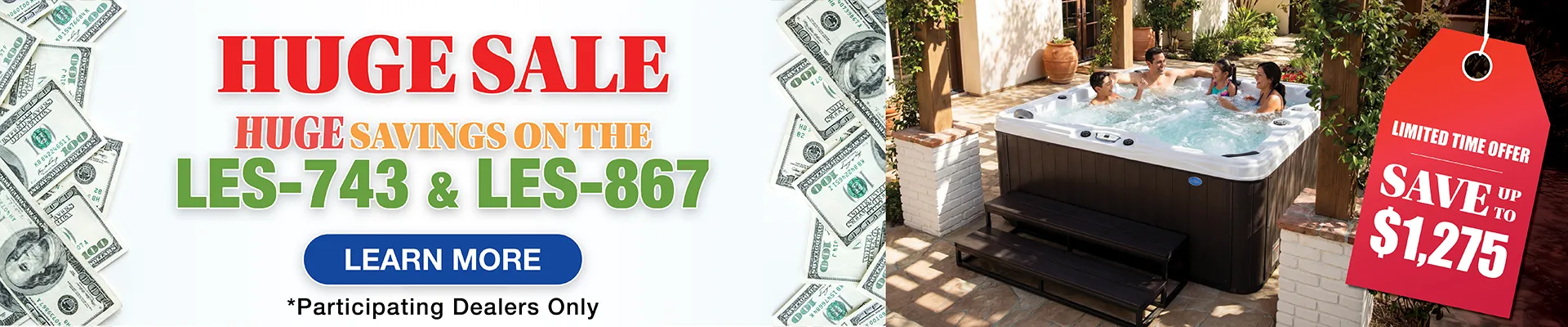 Calspas hot tub being used in a family setting - Grapevine